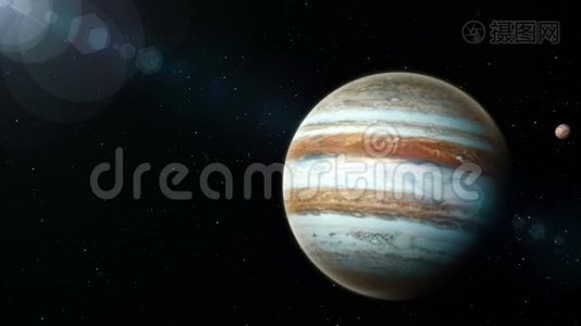 美丽的现实卫星在低水星轨道。视频