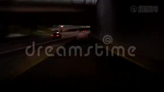 波特兰公路驾驶黄昏视频