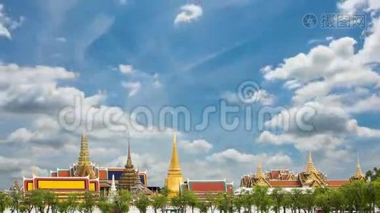 Wat Phra Si Rattana Satsadaram或Wat Phrakaew美丽的建筑，历史景点视频