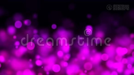 紫色发光，浅场深，现代计算机生成背景，三维渲染视频