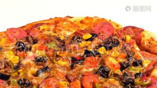 美味的意大利披萨视频