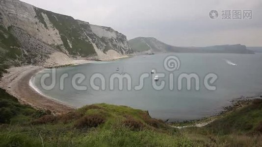 卢尔沃斯湾以东的木佩湾英格兰多塞特视频