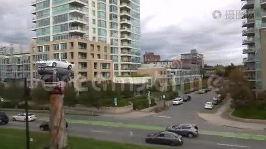 汽车在移动城市道路视频