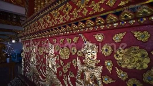 泰国清迈著名寺庙，有角度艺术视频