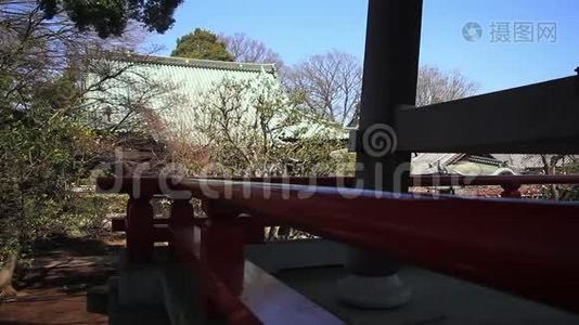 东京艾辛寺庙的传统寺庙视频