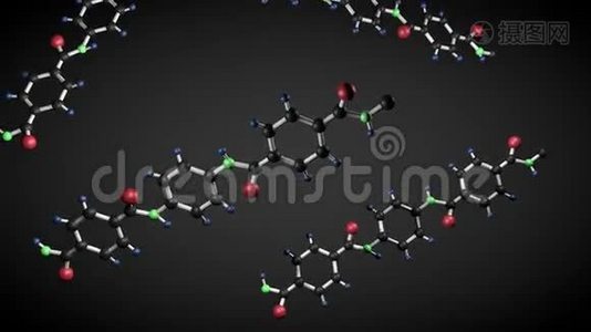 凯夫拉尔分子结构。视频