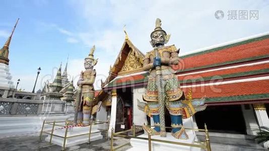 泰国曼谷古佛寺佛寺佛拉凯夫皇宫视频