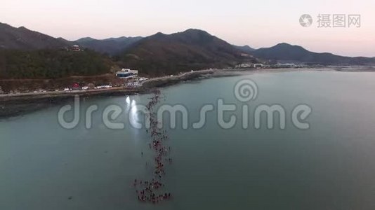 金多密海航线，金多，Jeonnam，韩国，亚洲视频