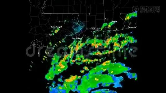 卡特里娜飓风和2005年以及登陆时间的流逝视频