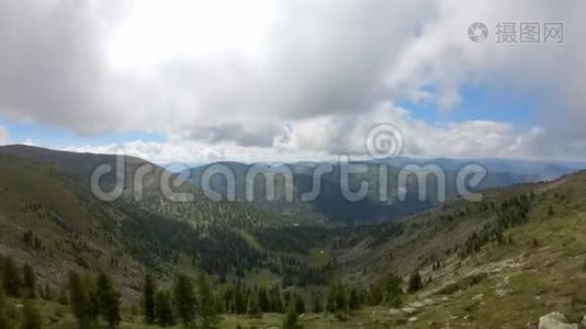 鸟瞰山景.视频