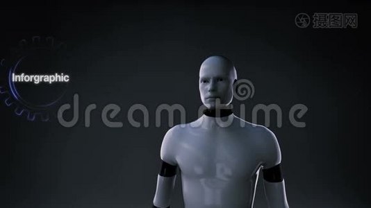 机器人机器人机器人机器人触摸齿轮屏幕`WEBSITE促进`视频