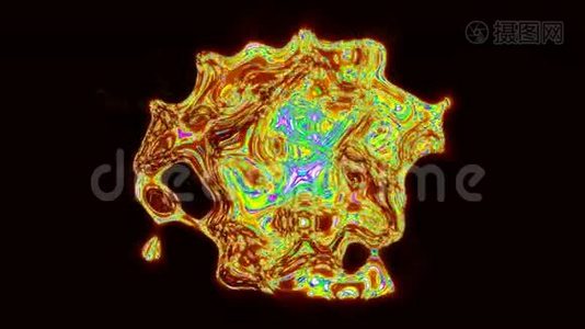 微型病毒。 数字插图。 三维渲染视频