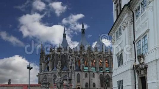 Kutna Hora圣巴巴拉教堂----捷克共和国中欧最著名的哥特式教堂之一视频
