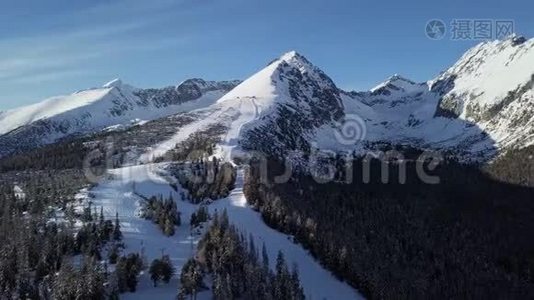 冬季高塔特拉斯山，斯洛伐克视频