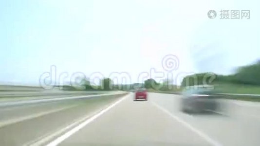 高速公路摄像机车辆行驶4k视频