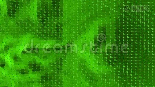 绿色低聚背景脉动。 摘要低聚表面作为晶体电池在时尚的低聚设计。 多边形视频