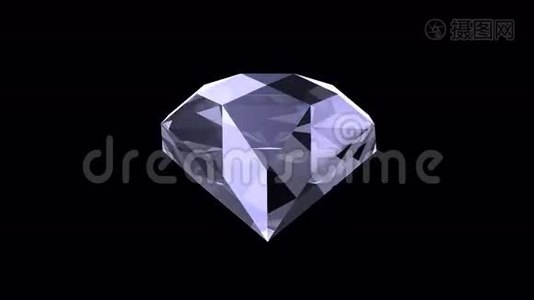 三维钻石旋转视频
