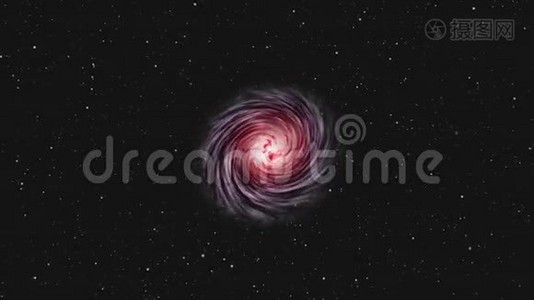 红星系和恒星的运动视频