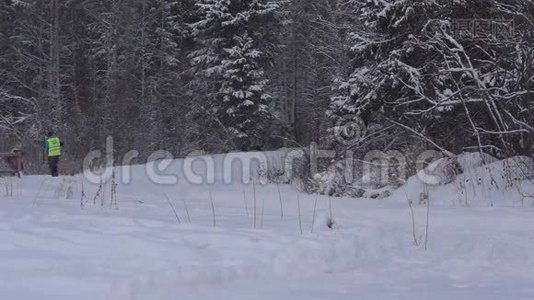 世界杯舞台上卡丽莲森林的滑雪场视频