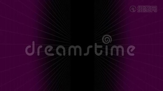 黑色和紫色网格图案动画视频