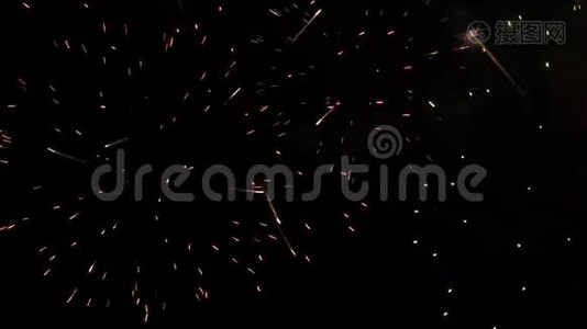 诺曼底多维尔的烟火表演，视频