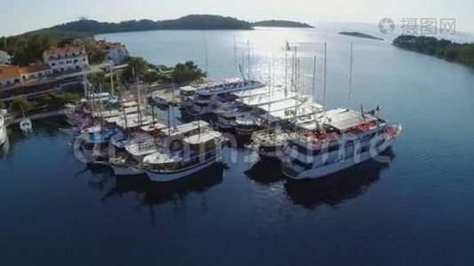 在国家公园Mljet，克罗地亚视频