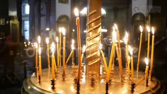 蜡烛基督教火视频