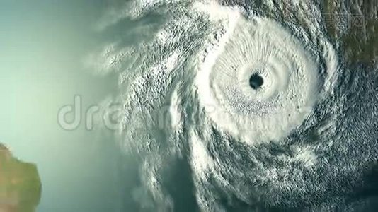 大灾难，地球上的大风暴，CG动画。视频