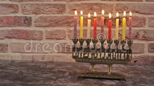 犹太节日，节日象征光明节，光明节，光明节视频