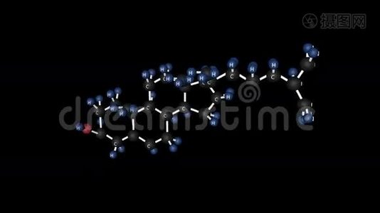 胆固醇分子结构..视频