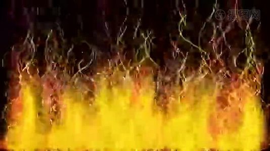 黄金螺旋火线烟雾。能量信号，温暖的辉光节奏振动波。视频