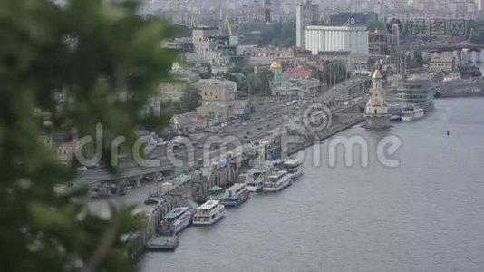 尼普罗河。 基辅。 乌克兰视频