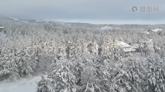 冬季山景视频