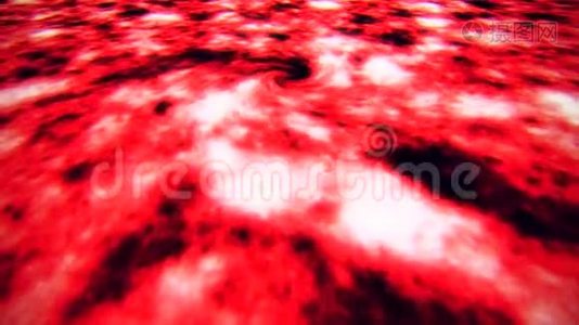 红色太空时光扭曲动画背景视频