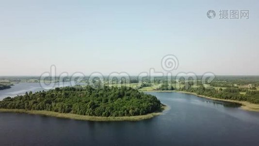 美丽的奥斯托芬斯克湖景观视频