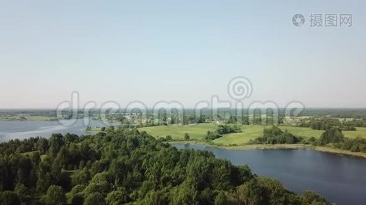 美丽的奥斯托芬斯克湖景观视频