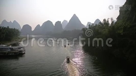 桂林上空日出视频