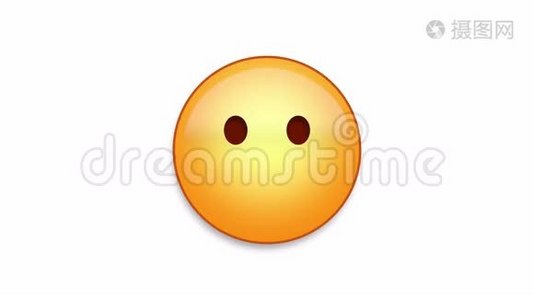 无声Emoji动画循环与Luma Matte视频