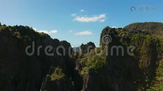 菲律宾巴拉望，El Nido热带岛屿海景视频