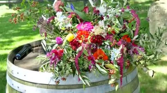 葡萄园的花园婚礼场地视频