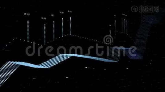 动态显示成功和损失的商业信息图表动画。视频