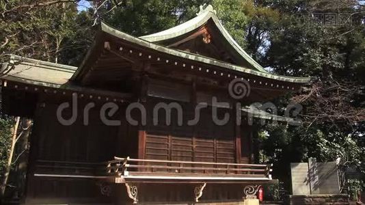 东京赤川神社传统寺庙视频