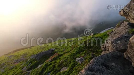 夏天的山。 喀尔巴阡山，乌克兰视频