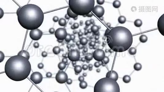 分子晶格动画视频