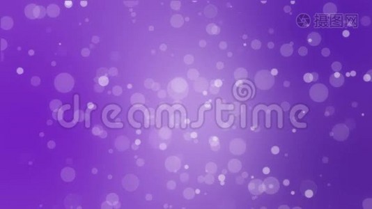 抽象的紫色假日背景，带有动画波克灯视频