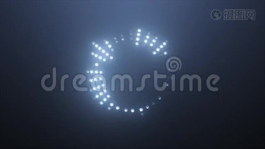 蓝色高科技LED均衡器视频