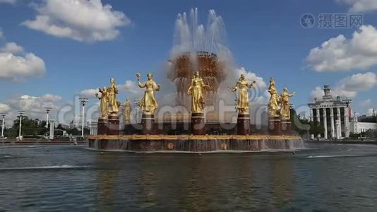 俄罗斯莫斯科VDNKH全俄罗斯展览中心视频