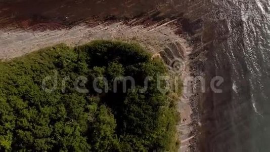 碧海中美丽的海湾.. 空中射击视频