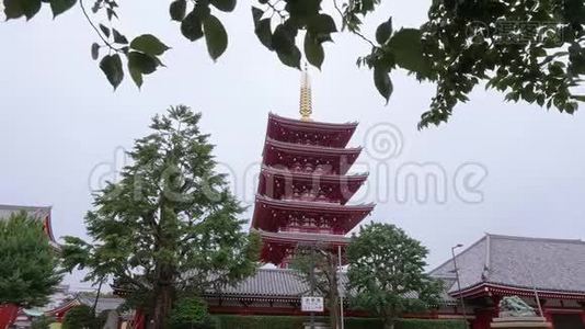 东京森秀寺-著名的Asakusa森秀寺视频