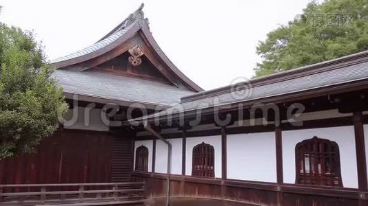 东京上野公园美丽的神社视频